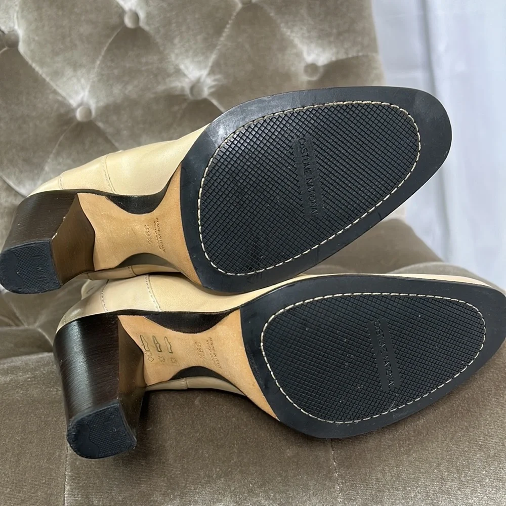 Costume National Italy butter soft leather heeled boots - Picture 6 of 9